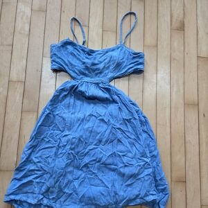 Blue Spaghetti Strap Sundress